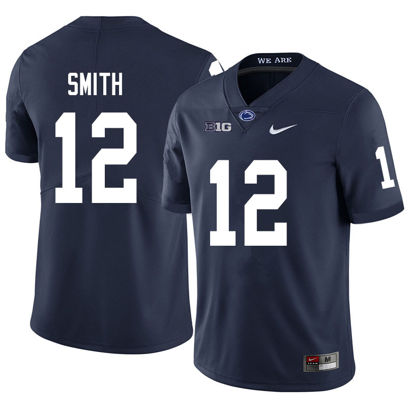 Men #12 Brandon Smith Penn State Nittany Lions College Football Jerseys Sale-Navy - Click Image to Close